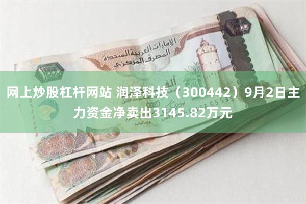 网上炒股杠杆网站 润泽科技（300442）9月2日主力资金净卖出3145.82万元