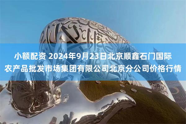 小额配资 2024年9月23日北京顺鑫石门国际农产品批发市场集团有限公司北京分公司价格行情