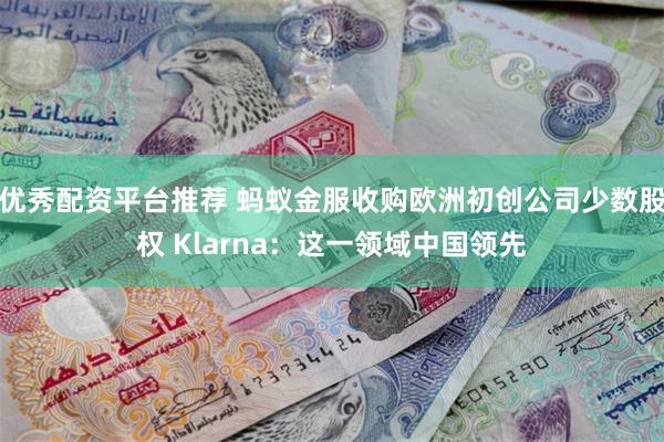 优秀配资平台推荐 蚂蚁金服收购欧洲初创公司少数股权 Klarna：这一领域中国领先