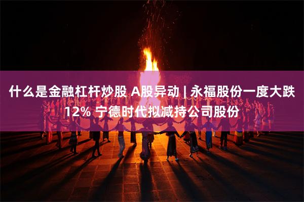 什么是金融杠杆炒股 A股异动 | 永福股份一度大跌12% 宁德时代拟减持公司股份