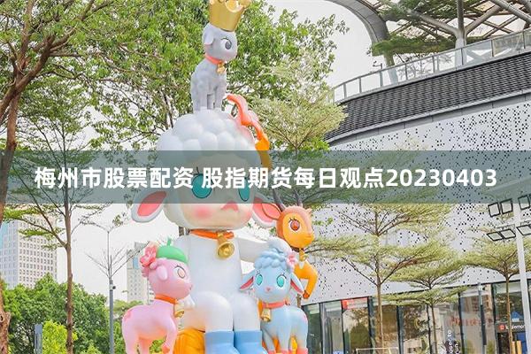 梅州市股票配资 股指期货每日观点20230403